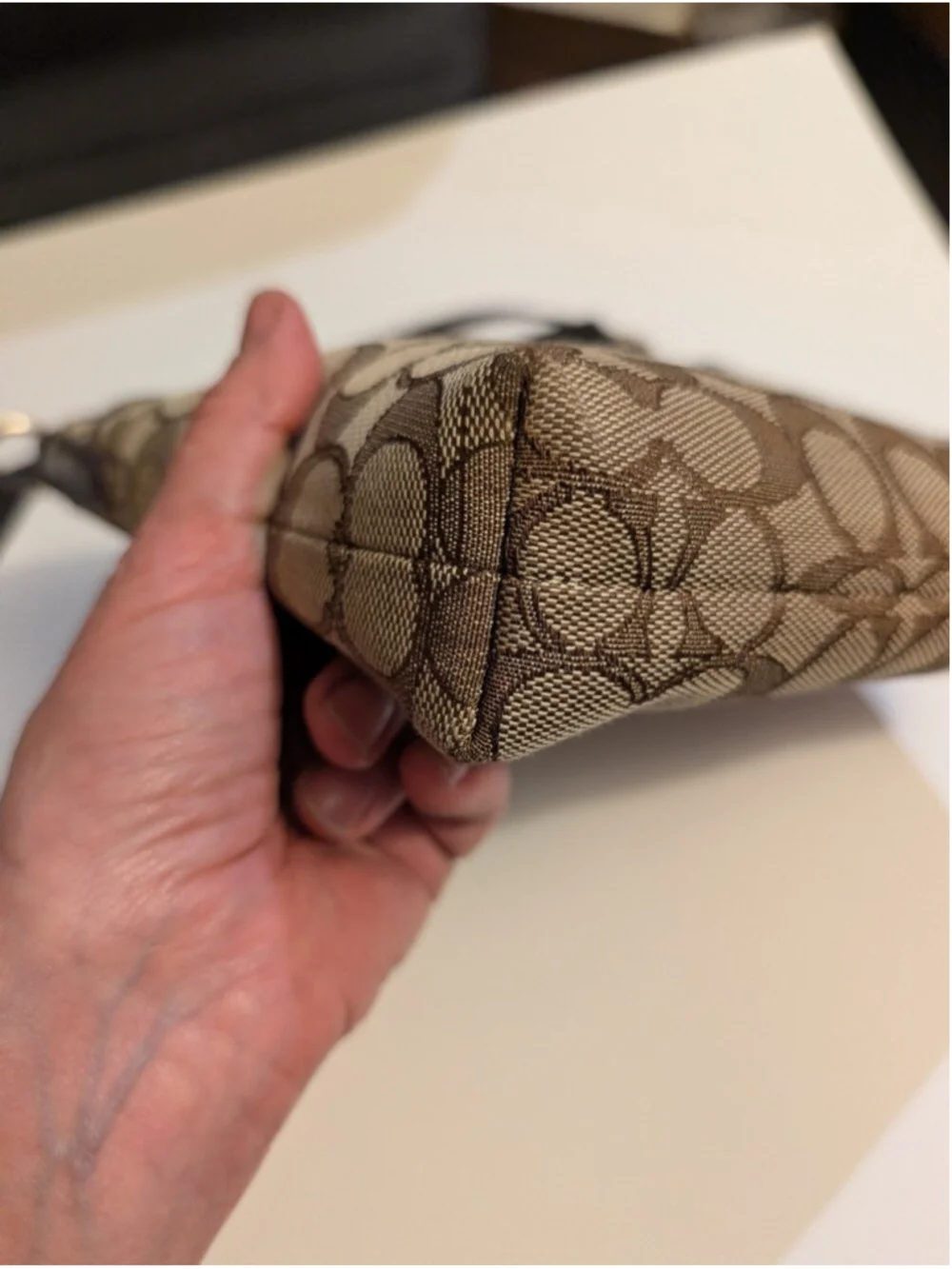 Coach Signature Jacquard File Crossbody Bag in EUC Model Number: F29960